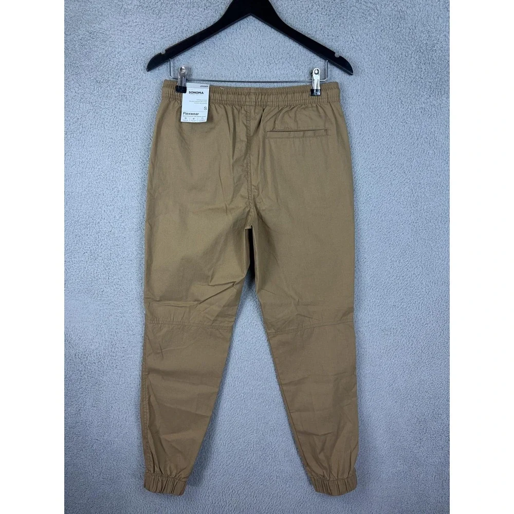 Sonoma Goods For Life Pants Mens Small Brown Flexwear Jogger Stretch Casual New